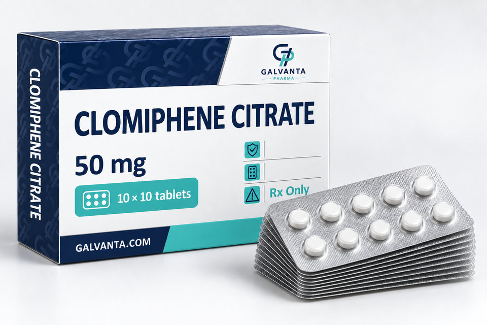 ការវេចខ្ចប់ Clomiphene Citrate។