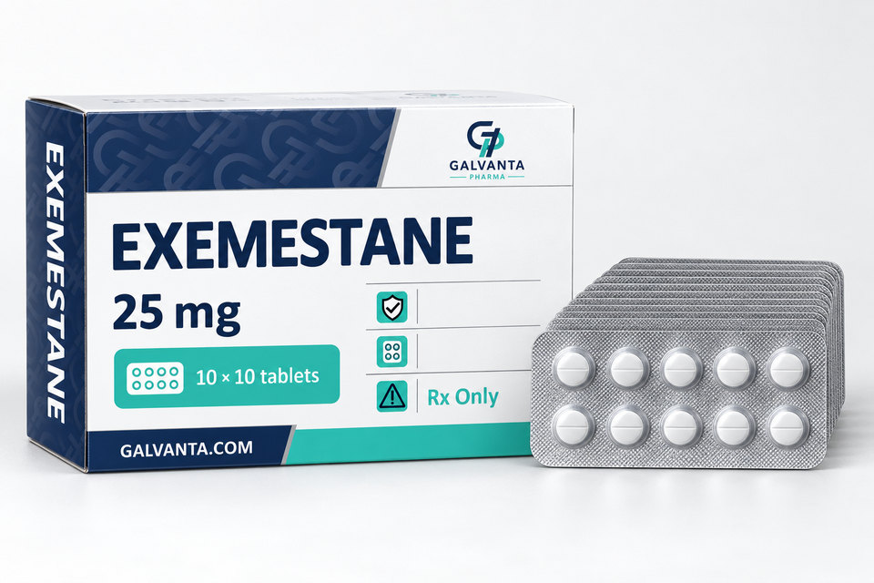 Exemestane packaging.