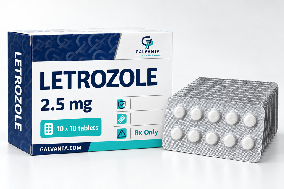 Letrozole packaging.