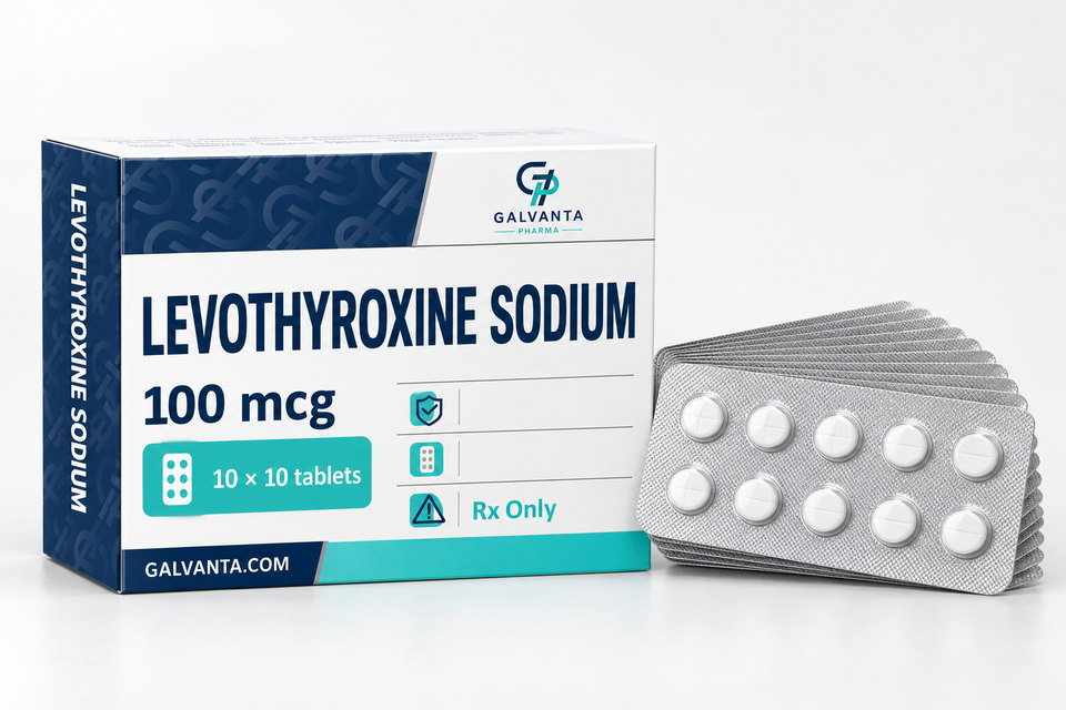 Levothyroxine Sodium packaging.
