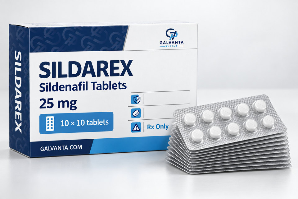 Sildenafil packaging.