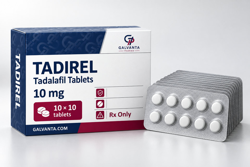 Tadalafil packaging.
