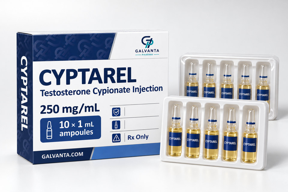 Testosterone Cypionate packaging.