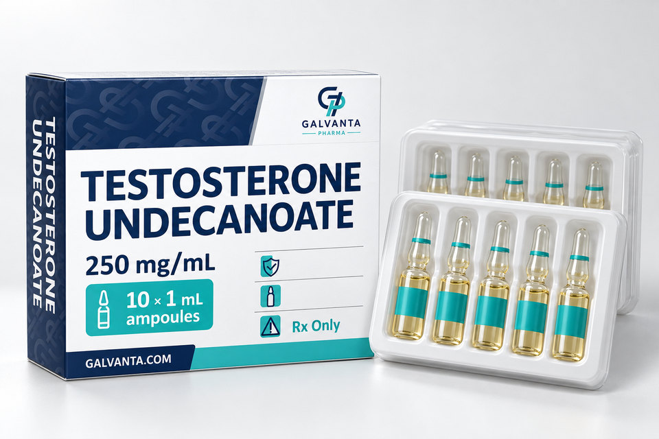 Testosterone Undecanoate packaging.