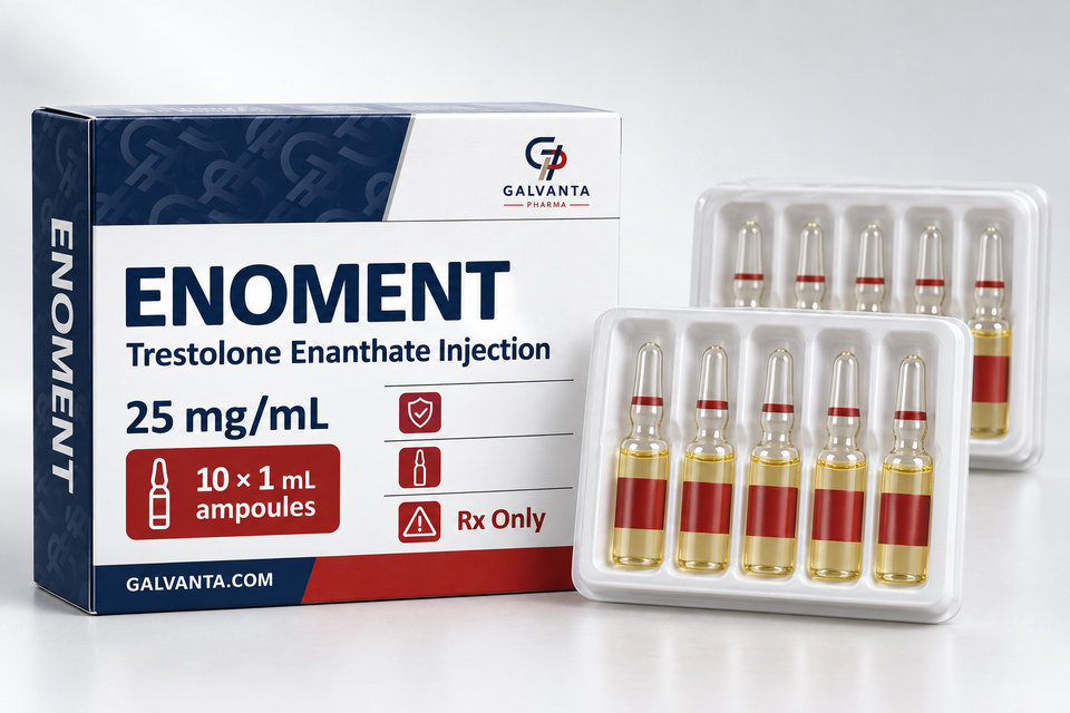 Trestolone Enanthate packaging.